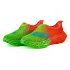 Gradient 3D Printed Slip-On Sneakers - Breathable Lattice Design